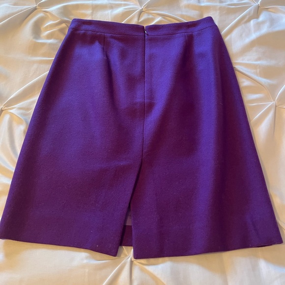 J Crew purple pencil skirt, size 0 - Picture 2 of 3